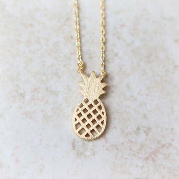 Jewelry - 18k Gold Plated Pineapple Necklace